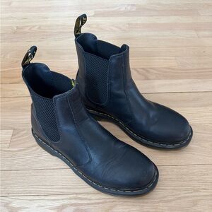 Dr. Martens Black Leather Boots in great used condition. Size 43/size 11 mens